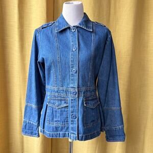 Vintage Blue Denim Jacket - Size Small
